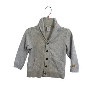 Janie & Jack Grey Button Front Cotton Cardigan Kid’s 4 Pockets Spring Easter